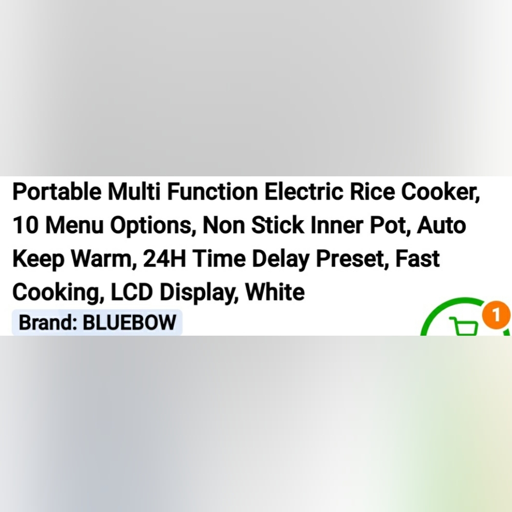 Bluebow Multi Rice Coiker - Picture 13 of 16